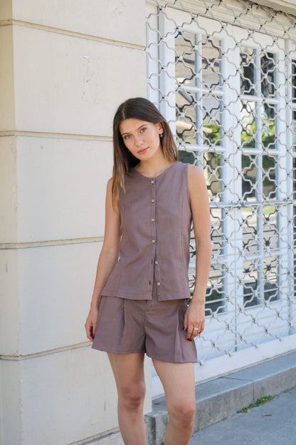 Blusa Zarza Mocha